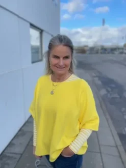 Marta Josiane Bluse Gul-Offwhite