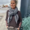 Marta Mørkegrå Tørklæde