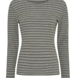 Marta Noemie Tee – Grå/Stribet