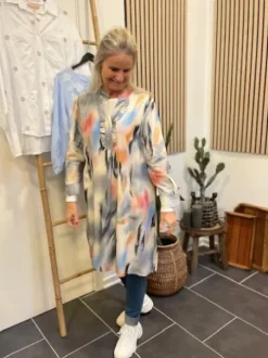 Marta Valentina Kjole Pastel Multi