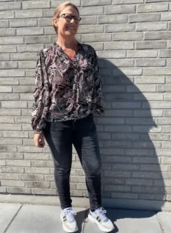 Moliin Geneva Bluse I Sort Print
