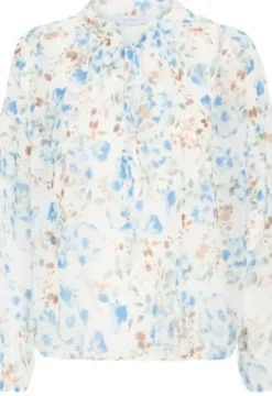 Sorbet Lee Bluse Blå Blomsterprint