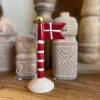 Speedtsberg Lille Flag Med Rød/Hvid Stang