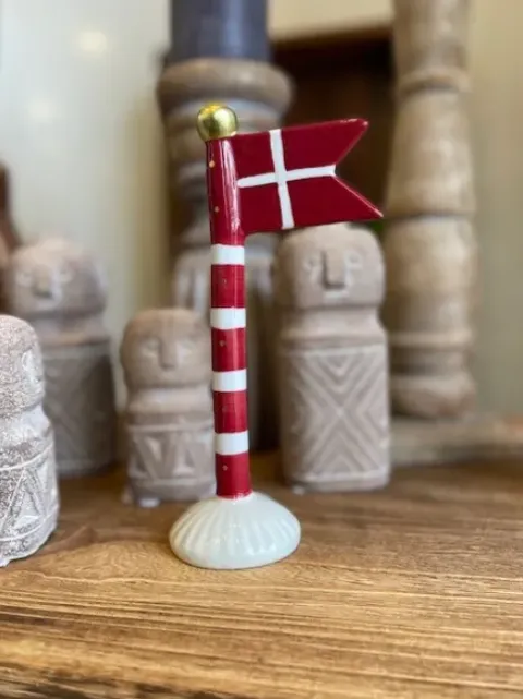 Speedtsberg Stort Dansk Flag Rød/hvid