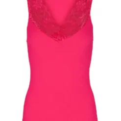 Tim & Simonsen Belen V-Lace Blondetop Fragola-Pink