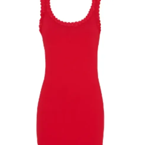 Tim & Simonsen Frida Plus Rosso-Rød Blondetop