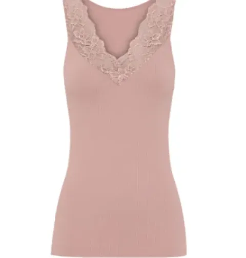 Tim & Simonsen Plus Size Rosa Antico Belen-V Lace Top